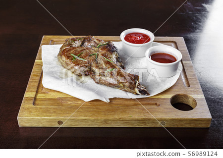 cooked bone steak cooked bone steak 56989124