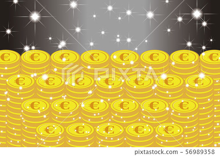 Vector illustration background material, coin, euro, money, investment, money, money, rich, money, image 56989358