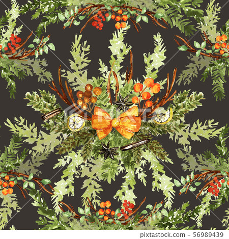 Watercolor floral pattern Watercolor floral pattern 56989439