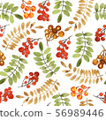 watercolor Christmas pattern 56989446