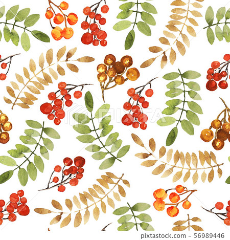 watercolor Christmas pattern watercolor Christmas pattern 56989446