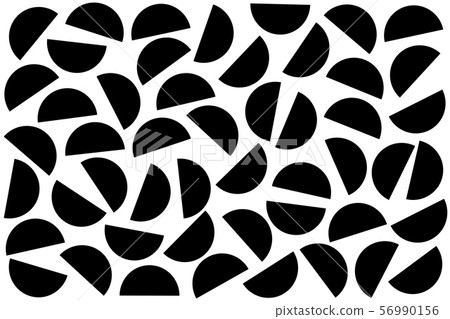 Black random semicircles on white background. Black random semicircles on white background. 56990156