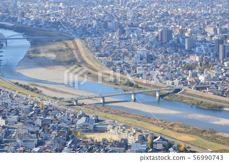 Nagara River·Jinhua Bridge(岐阜縣岐阜市)我從Kinka看了看 Nagara River·Jinhua Bridge(岐阜縣岐阜市)我從Kinka看了看 56990743