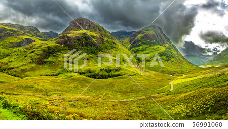Famous Valley Of Glencoe In Scotland Famous Valley Of Glencoe In Scotland 56991060