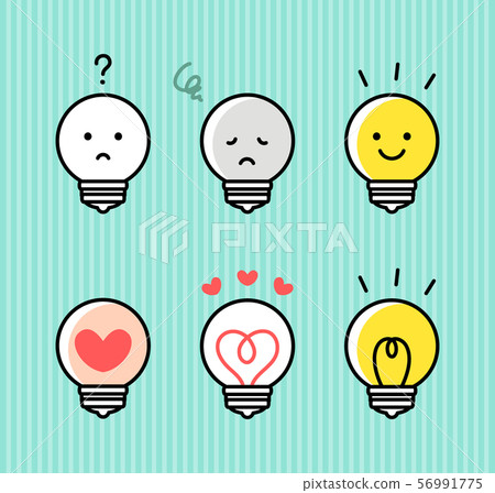 Inspiration bulb - Stock Illustration [56991775] - PIXTA
