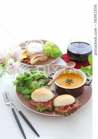 Pumpkin potage breakfast Pumpkin potage breakfast 56991856