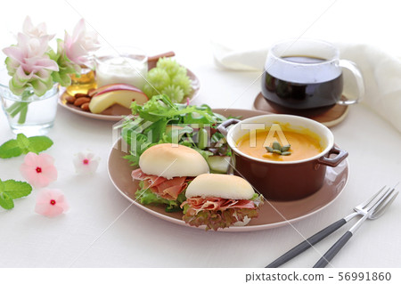 Pumpkin potage breakfast Pumpkin potage breakfast 56991860