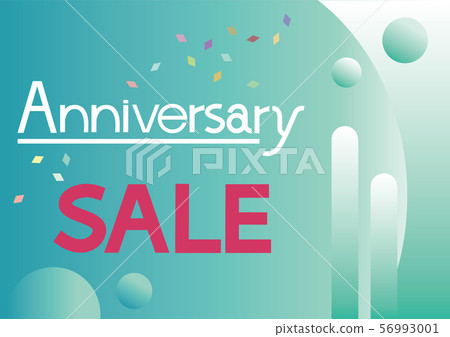 生日週年紀念交易流行。服裝百貨商店廣告 56993001