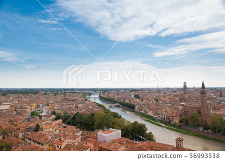 World cultural heritage Verona cityscape Italy 56993538