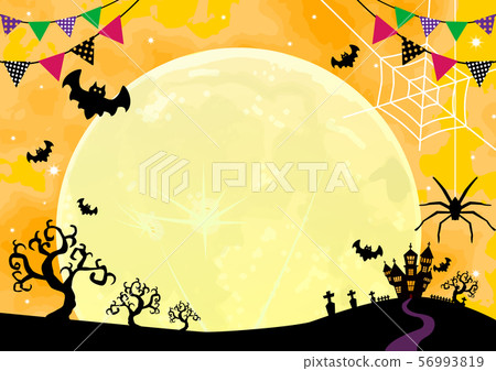 Halloween background illustration 02 56993819