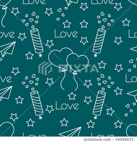 Romantic pattern Birthday, Valentine's day 56998635
