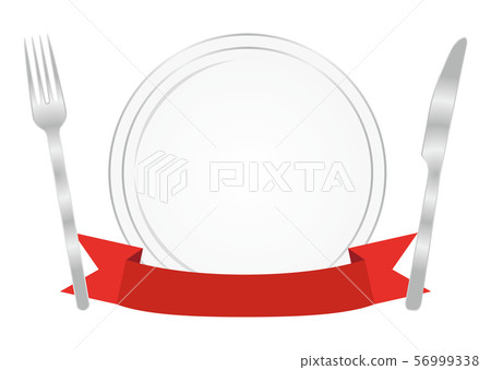 Plate, knife and fork 56999338