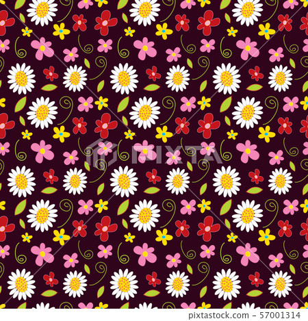 flower spring seamless pattern background - Stock Illustration ...