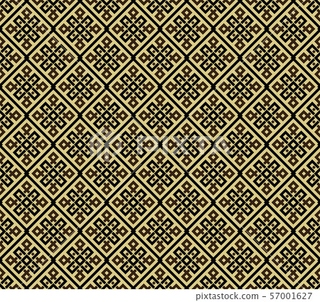 Seamless pattern decorative symmetries, ornament - Stock Illustration ...