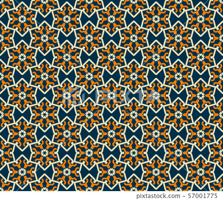 Seamless pattern decorative symmetries, ornament 57001775