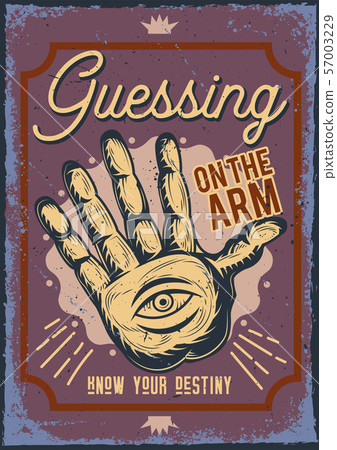 illustration of guessing on the arm and cloud illustration of guessing on the arm and cloud 57003229