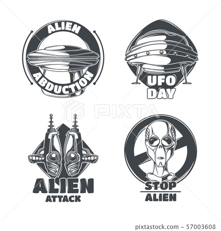 Set of UFO emblems Set of UFO emblems 57003608