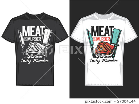 illustration of meat and knives. 57004144