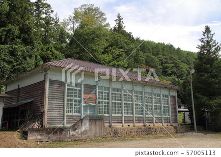 An abandoned elementary school wooden gymnasium An abandoned elementary school wooden gymnasium 57005113