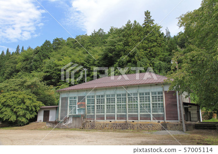 An abandoned elementary school wooden gymnasium An abandoned elementary school wooden gymnasium 57005114