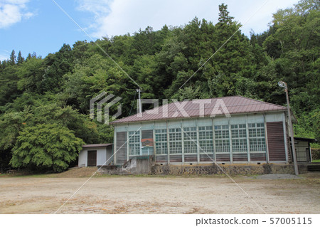 An abandoned elementary school wooden gymnasium An abandoned elementary school wooden gymnasium 57005115