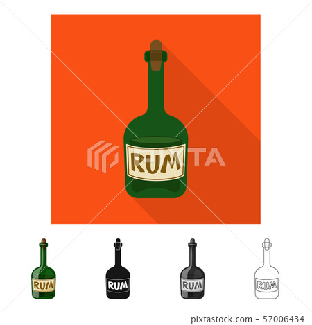 Vector design of rum and bottle symbol. Set of...-插圖素材 [57006434] - PIXTA圖庫