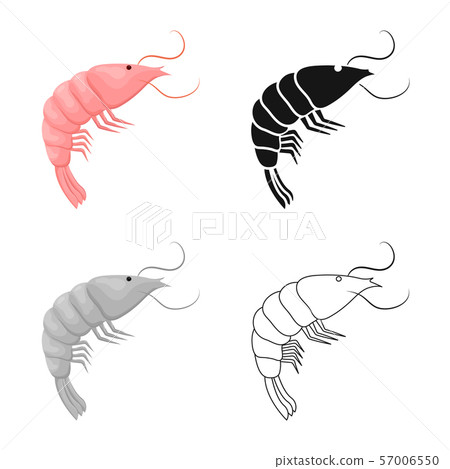 Vector design of prawn and raw logo. Set of prawn and luxury stock vector illustration. Vector design of prawn and raw logo. Set of prawn and luxury stock vector illustration. 57006550
