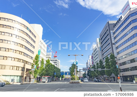Niigata City Chuo-ku Higashi Odori Cityscape在Higashi Odori Intersection Niigata Station附近 57006986