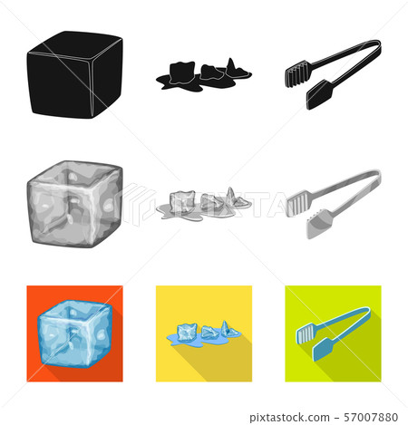 Vector design of texture and frozen symbol. Collection of texture and transparent stock vector Vector design of texture and frozen symbol. Collection of texture and transparent stock vector 57007880