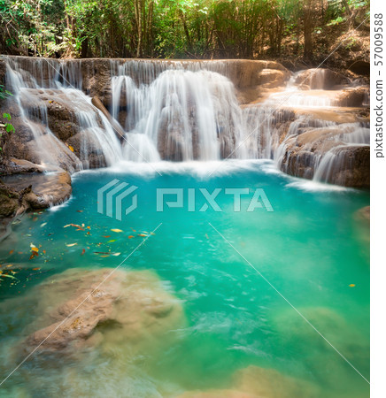 Beautiful waterfall Huai Mae Khamin, Thailand Beautiful waterfall Huai Mae Khamin, Thailand 57009588
