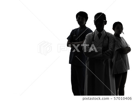 Medical staff silhouette Medical staff silhouette 57010406