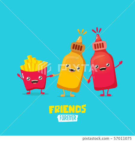 Funny smiling protein shaker bottle character with a towel, Stock vector