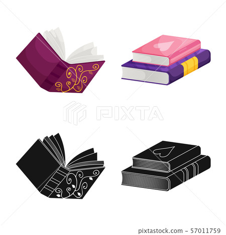 Vector illustration of training and cover symbol. Collection of training and bookstore stock vector Vector illustration of training and cover symbol. Collection of training and bookstore stock vector 57011759