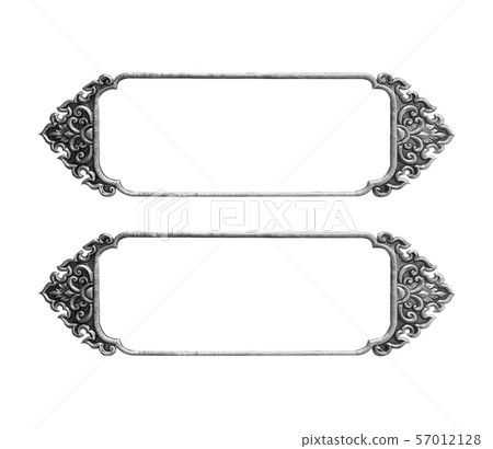 old decorative silver frame - handmade, engraved - old decorative silver frame - handmade, engraved - 57012128