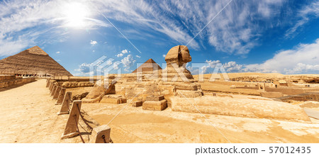 The Sphinx in front of the Pyramids, beautiful 57012435
