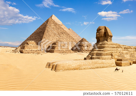 The Pyramids of Giza and the Sphinx, Egypt 57012611