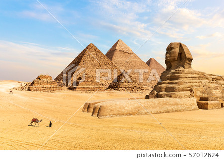 The Pyramids of Giza and the Great Sphinx, Egypt The Pyramids of Giza and the Great Sphinx, Egypt 57012624