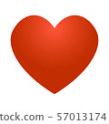 Pop art heart icon 57013174