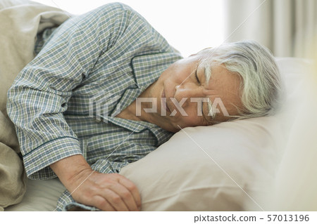 Senior man sleep Senior man sleep 57013196