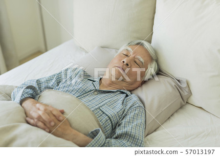 Senior man sleep Senior man sleep 57013197