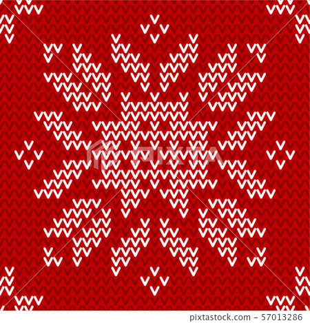 seamless red and white knitted background - Stock Illustration ...