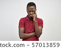 Studio shot of an attractive black man 57013859
