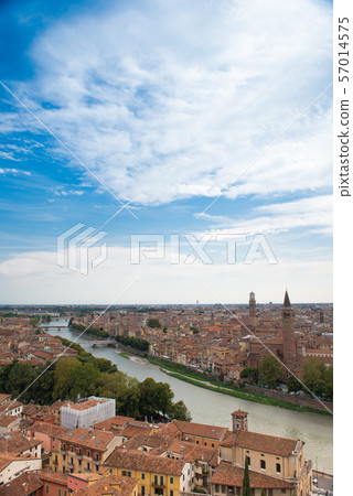 世界文化遺產維羅納都市風景意大利 57014575