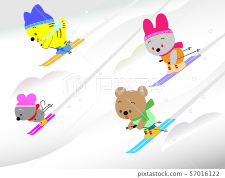 Animal winter sports 57016122
