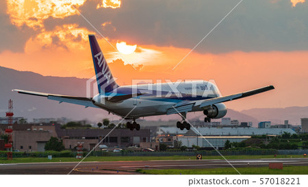Itami Airport plane takeoff and landing 57018221