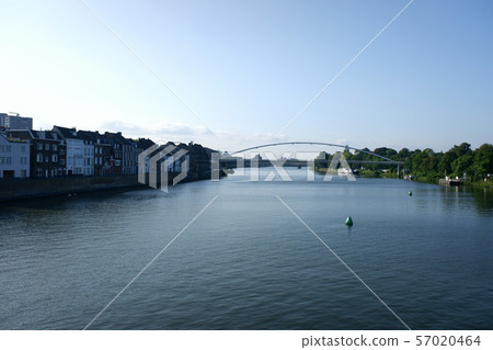 Maastricht, the Netherlands, overlooking Hoge Bridge from St. Selfirs Bridge 57020464