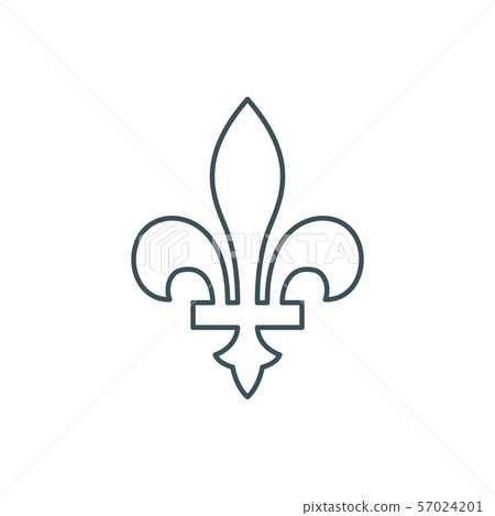 thin line fleur-de-lis 57024201