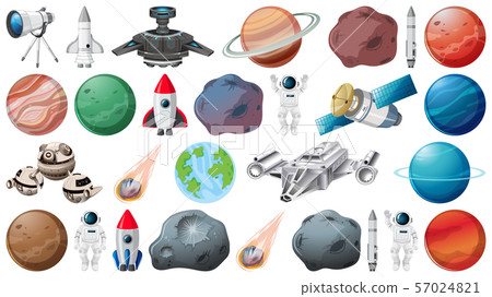 Set of planets and space obejcts Set of planets and space obejcts 57024821