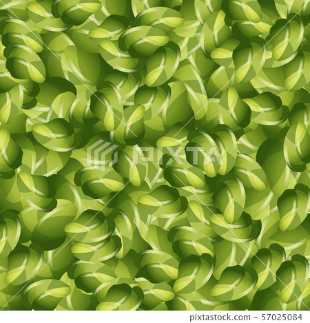 Seamless background design with green leaves - Stock Illustration ...