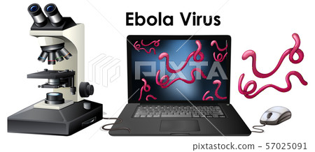 Close Up Isolated Object Of Virus Ebola Virus Stock Illustration 57025091 Pixta